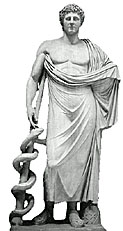 Asclepius, god of healing