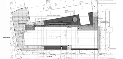 Architectural plans for the building