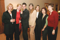 Sylvain-Jacques Desjardins and communications staff