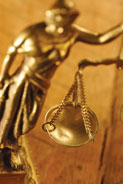 Scales of justice statue