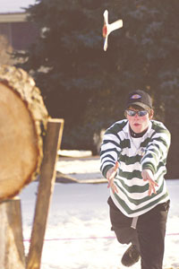 Axe throwing